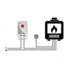 Termóstato DELOCK 66824, caixa de plástico, IP20, 30 W, 250 V, 10 A, 43×60×33 mm, cinzento/vermelho