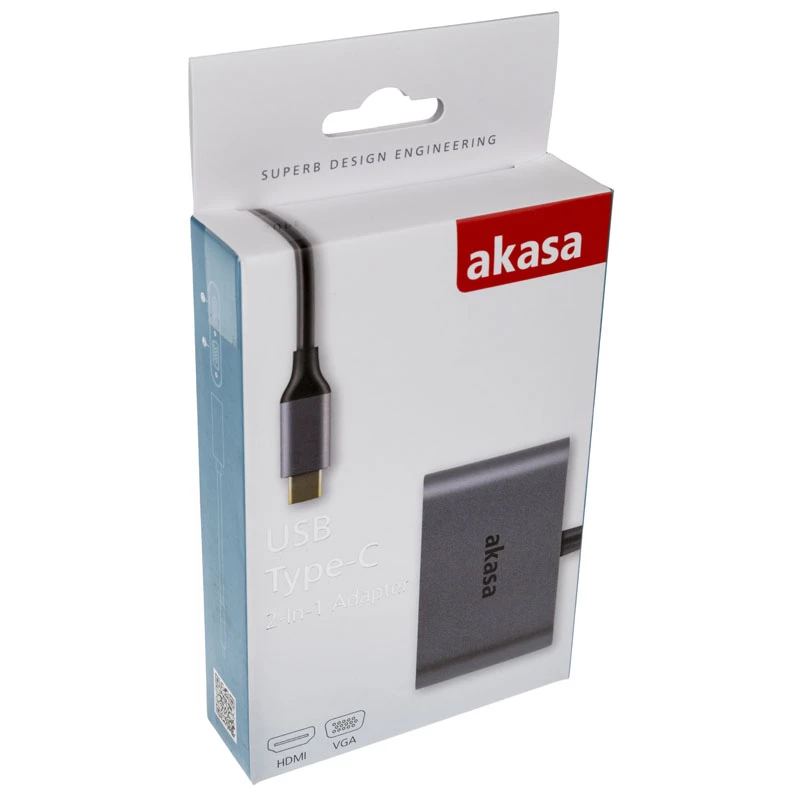 Adaptador USB Type-C Akasa AK-CBCA23-18BK