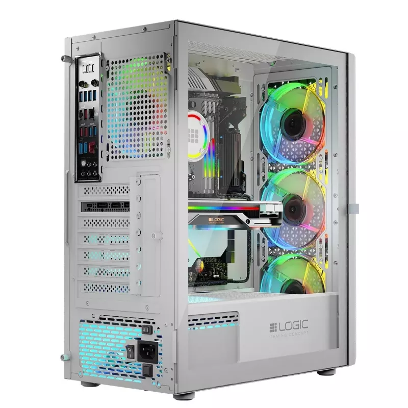 Caixa Logic ARAMIS ARGB MINIDI USB 3.0 branco