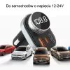 Sistema mãos-livres Awei C-843 Bluetooth 5.0 com transmissor FM, ligações USB e USB-C