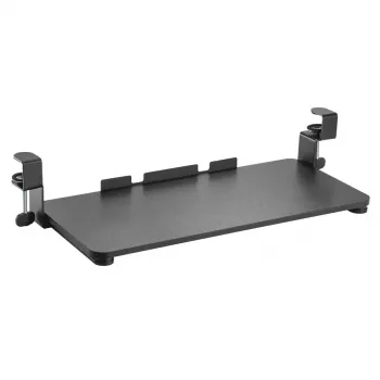 Gaveta para teclado Maclean MC-839 | Gaveta sob a secretária para teclado e rato | Prateleira para teclado com fixação | Solução ergonómica para o posto de trabalho