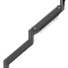 Suporte de monitor de braço duplo Maclean MC-968 com mola a gás 17-57 27 kg carga pesada estável totalmente articulado suporte VESA máx. 200x200