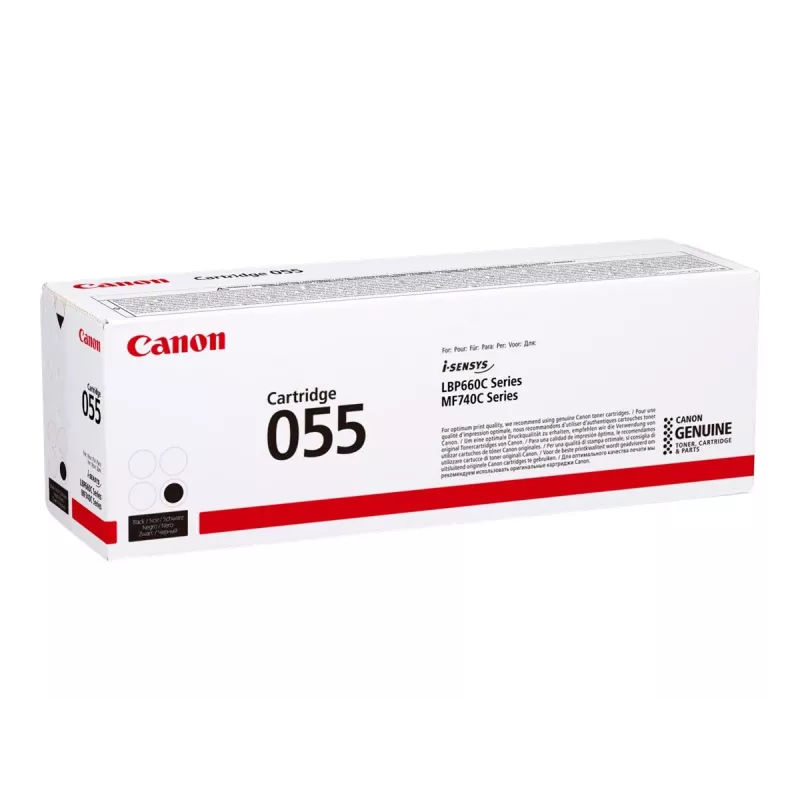 Cartucho de toner Canon 055 1 unid. original preto