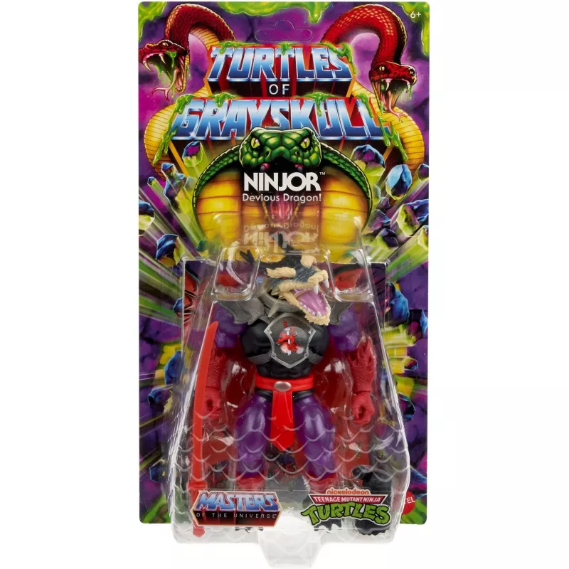 Figura de ação MATTEL MotU Origins TOG Core Mutated Ninjor figura colecionável JBN04
