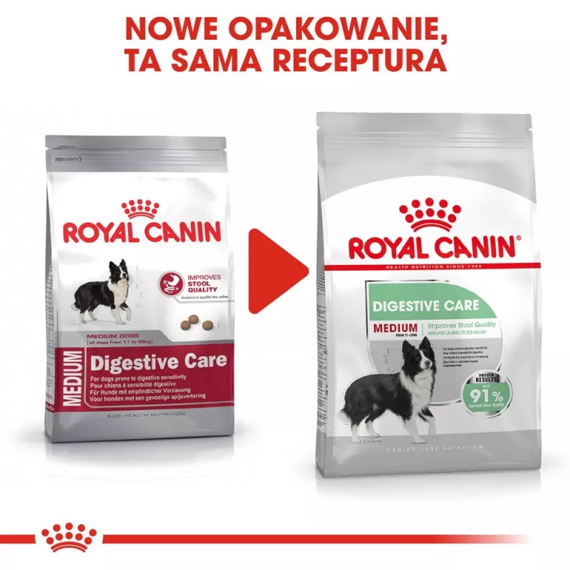 ROYAL CANIN CCN Medium Digestive Care - Alimento seco para cães - 3 kg