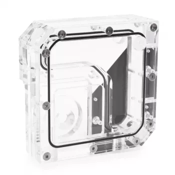 Reservatório Alphacool 15075 acrílico preto transparente 120mm