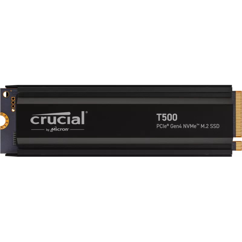 Unidade SSD Crucial T500 2 TB M.2 NVMe PCIe 4.0 7400/7000 com dissipador