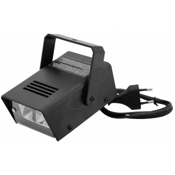 Estroboscópio EUROLITE 5220060P 20W — estroboscópio de palco compacto, 20 W de potência