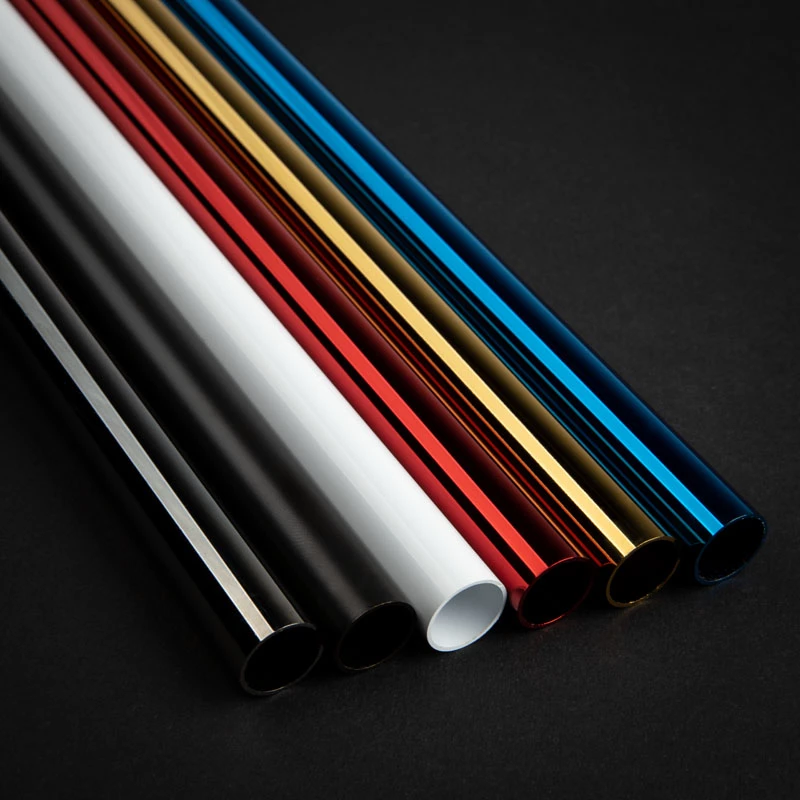 Tubo rígido 14 mm DE, 500 mm — BitsPower Bitspower None Chamfer Latão, preto carvão