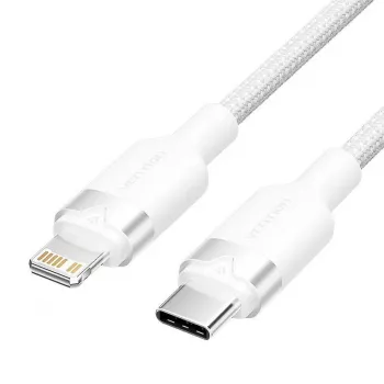Cabo Lightning Vention LALWH – 2 m, Lightning para USB-C, branco
