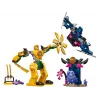 LEGO NINJAGO Arin's Battle Mech Figura de ação Brinquedo ninja para rapazes e raparigas a partir de 4 anos, conjunto Dragons Rising com minifigura Arin e mini-katana