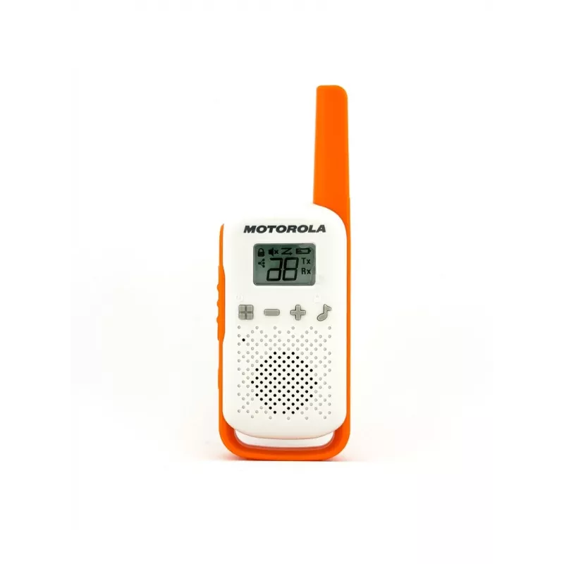 Motorola Talkabout T42 – walkie-talkie, pack de 2 (laranja-azul)