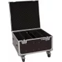 Flightcase Roadinger PLL-480 4x LED – mala de proteção para 4 projetores LED