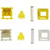 Conjunto de interruptores mecânicos de teclado Keychron Gateron Cap V2 amarelo dourado G32 — 110 interruptores