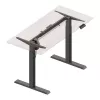 Secretária elétrica de altura ajustável Ergo Office, Cinzento, Altura máx. 123 cm, 80 kg - sem tampo, para trabalho de pé e sentado, ER-433