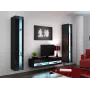 Estante Cama VIGO NEW 180/40/30 preto/preto brilhante