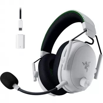 Headset Razer BlackShark V3 Pro com fios e sem fios Bluetooth branco