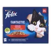 Felix Fantastic sabores rústicos em geleia - Comida húmida para gatos - 24x 85 g