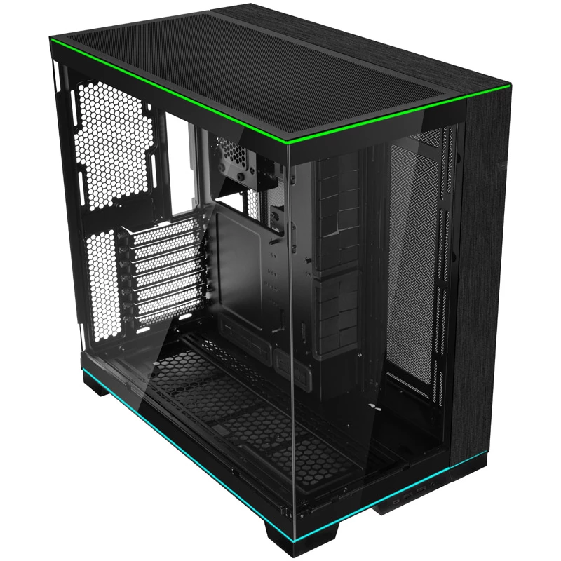 Caixa de PC Lian Li O11DERGBX O11D EVO vidro Midi-Tower preto RGB Temperado