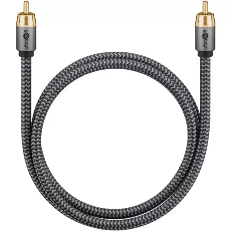Goobay 65296. Ligação 1: RCA, Conector 1 sexo: Macho, Ligação 2: RCA, Conector 2 sexo: Macho, Material do cabo: Cobre,