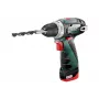 Berbequim de punho de pistola Metabo PowerMaxx BS Basic 1400 RPM, preto, verde