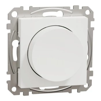 Dímer LED rotativo Schneider Electric WDE002961, Multiwire, 200 W, branco