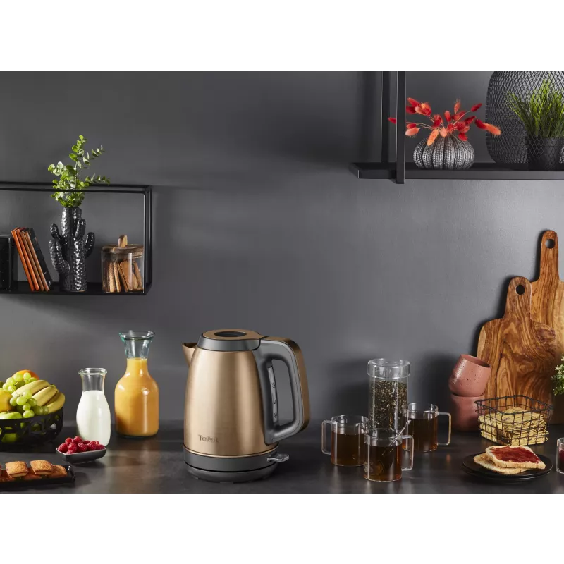 Chaleira elétrica Tefal 1,7 L 2400 W preto/cobre