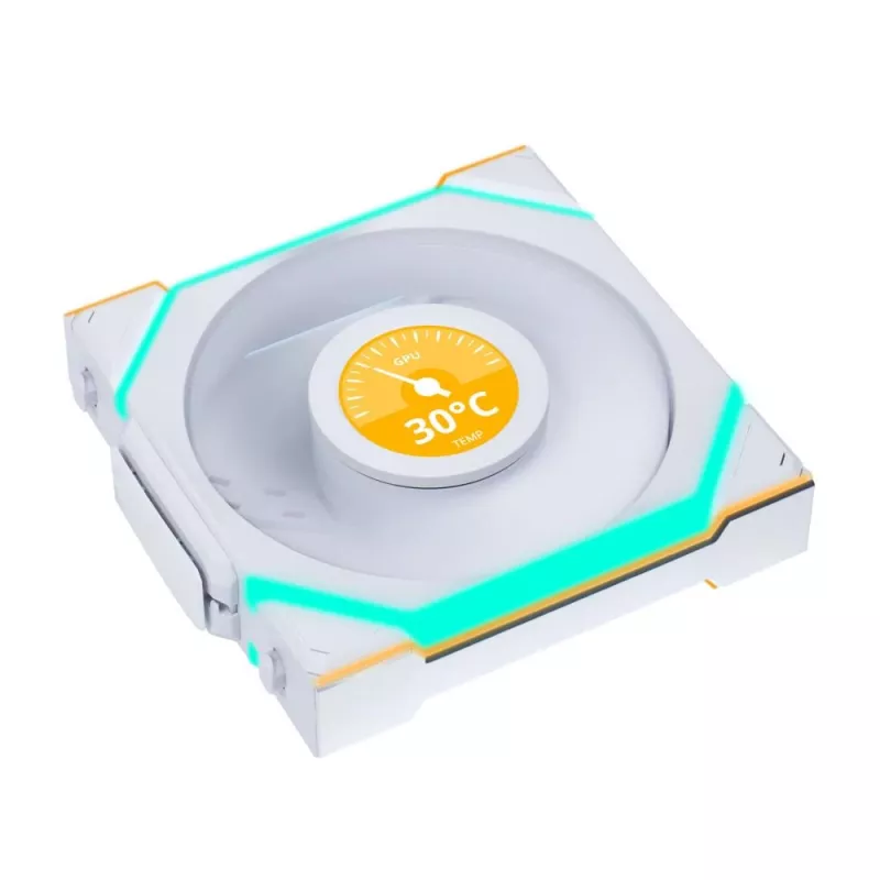 Lian Li UNI FAN SL Wireless LCD ARGB 120 mm branco pack de 3