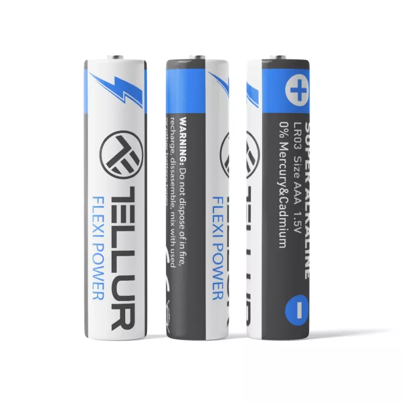 Pilha Tellur Flexi Power AAA LR03 1,5V, conjunto de 2 unid.