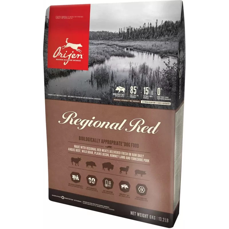 ORIJEN Regional Vermelho - ração seca para cães - 6 kg