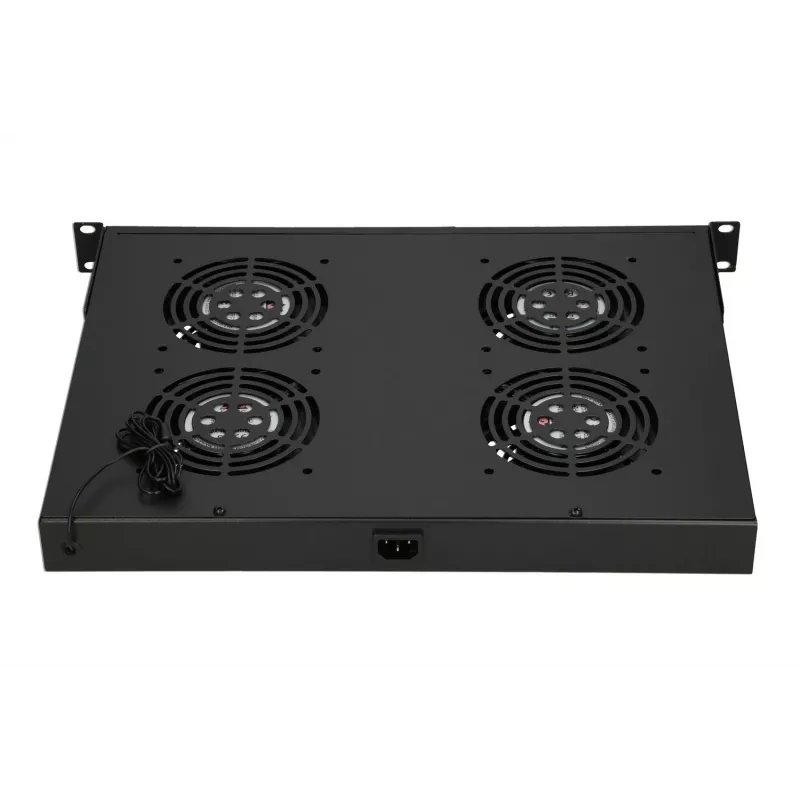 Painel de ventoinhas Extralink 19 polegadas 4 ventoinhas com termostato
