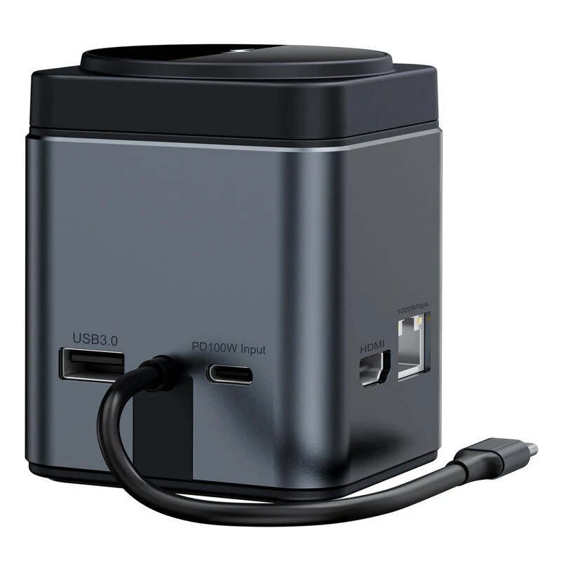 Docking station BlitzWolf BW-TH17 9-em-1 com carregador de 15W — USB-C, HDMI, portas PD