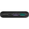 Powerbank de carregamento rápido 10.000 mAh (preto, USB-C PD, QC 3.0, 10.000 mAh)