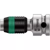 Peça de ligação Zyklop 8784 B1, 3/8 (cromado/preto, para bits hexagonais de 1/4)