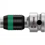 Peça de ligação Zyklop 8784 B1, 3/8 (cromado/preto, para bits hexagonais de 1/4)
