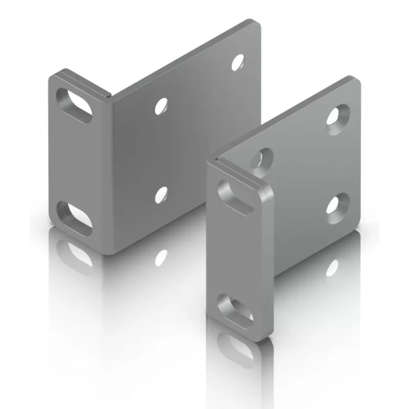 Conjunto de montagem Ubiquiti UACC-Rack-Ear-1U cinzento aço galvanizado