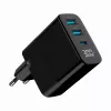 Carregador Gembird TA-UC-PDQC30LCD-BK-02 para dispositivos móveis universal preto AC carregamento rápido interior