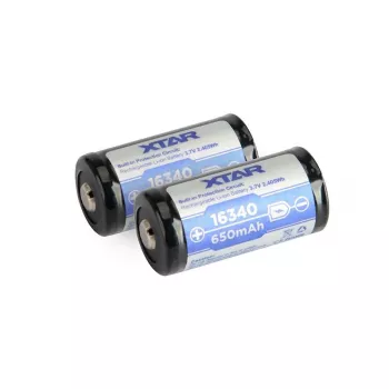 Bateria Li-Ion XTAR 16340 (R-CR123) 3,7 V 650 mAh, protegida