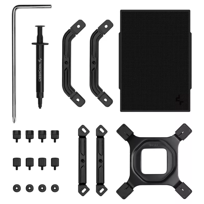 Arrefecedor de ar DeepCool AK500 G2, ventoinha de 120 mm, pressão máx. de ar 3,33 mmH2O, 117×129×159 mm, preto