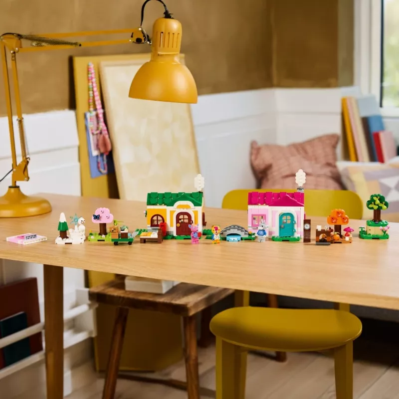 Brinquedo de construção LEGO 77057 Animal Crossing Casas Criativas Estações Cheias de Diversão conjunto