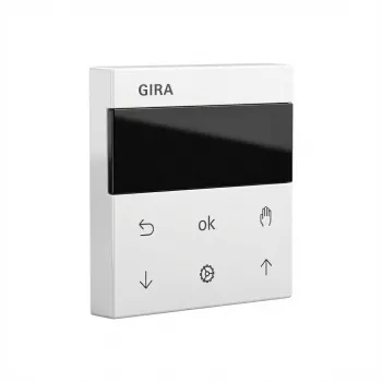 Temporizador de parede Gira S‑3000 536603 para estores e circuitos, System 55, branco puro