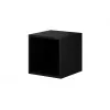 Conjunto de móveis de sala Cama ROCO 7 (3xRO3 + 2xRO6) preto/preto/preto