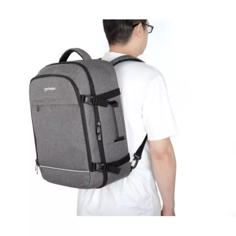 Mochila Manhattan Rome Notebook Travel 43,9 cm (17,3 inch) duas capas 40 L cinzento-claro