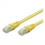 Cabo patch Wentronic Goobay CAT 5e, U/UTP, amarelo, 2 m - mistura de cobre CCA (68356)