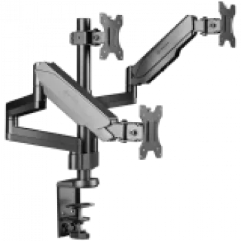 Suporte de secretária para monitor ONKRON G280-B para ecrãs de 33–81,3 cm (13 polegadas–32 polegadas), morsa/passagem pela secretária, até 24 kg, VESA 75x75–100x100