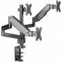 Suporte de secretária para monitor ONKRON G280-B para ecrãs de 33–81,3 cm (13 polegadas–32 polegadas), morsa/passagem pela secretária, até 24 kg, VESA 75x75–100x100