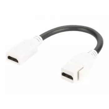 Módulo Keystone HDMI 2.0 Digitus com cabo de 12 cm (conector fêmea/conector fêmea)