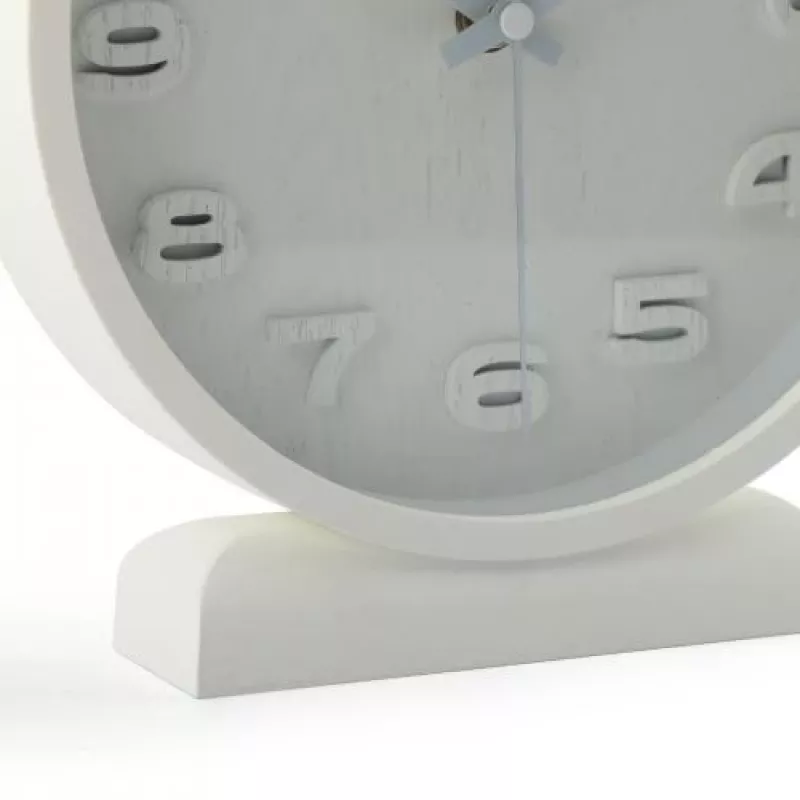 Relógio de parede NeXtime 5192wi Wood Wood Small, 22x20 cm, branco