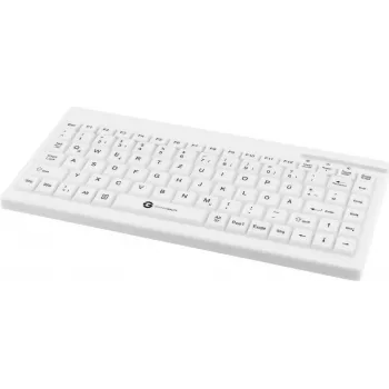 Teclado médico com fio GETT TKG-088-GCQ-IP68-WHITE-USB 2.0, design selado IP68, branco