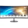 Monitor curvo MSI PRO MP341CQDE 86,4 cm (34) preto - UWQHD, VA, 100Hz, 4ms, HDMI, DisplayPort, FreeSync [classe energética G] (9S6-3PB2CT-042)